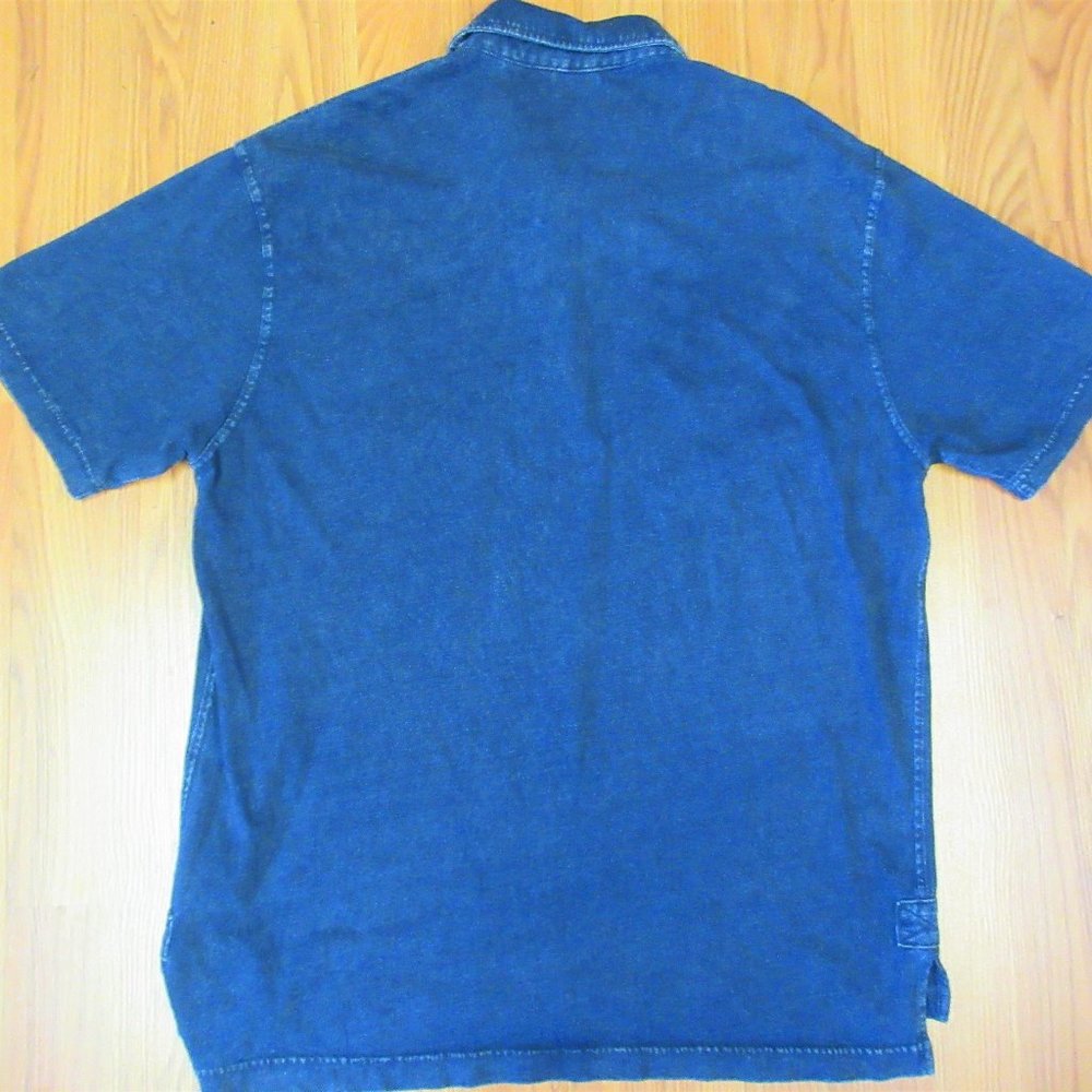 ORVIS REGULAR FIT DENIM/ 100% COTTON POLO SHIRT - Picture 3 of 3